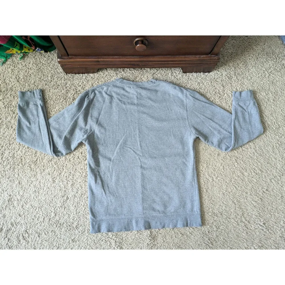 RVCA Sweatshirt Men M Gray Native American Graphic Indian-Chief Skater Steetwear